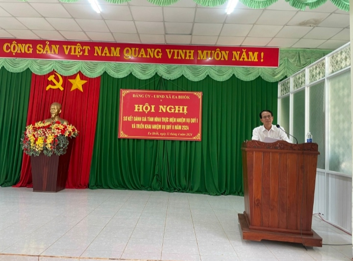 ĐẢNG UỶ, UBND SƠ KẾT QUÝ I VÀ TRIỂN KHAI NHIỆM VỤ QUÝ II